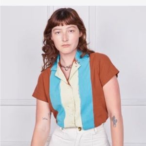 Hand Painted Pantry Button Down from Big Bud Press